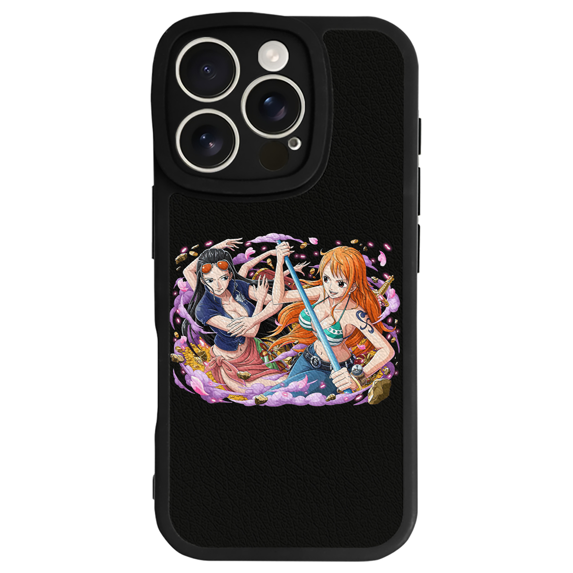 （画像用） ワンピース ニコ・ロビン ONE PIECE Nico Robin 【iPhone 16シリーズ対応】シリコンスマホケース（レザー調） 材質：シリコン